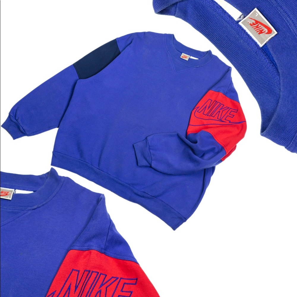 80’s Vintage Nike Spell Out Crewneck Sweater
